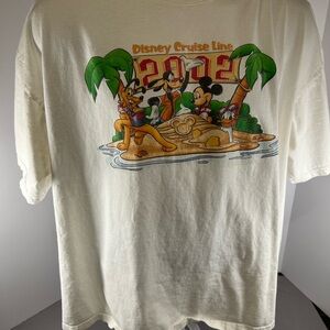 XXL Vintage Disney Cruise Line T Shirt Mickey Mouse, Pluto, Goofy, Donald Island